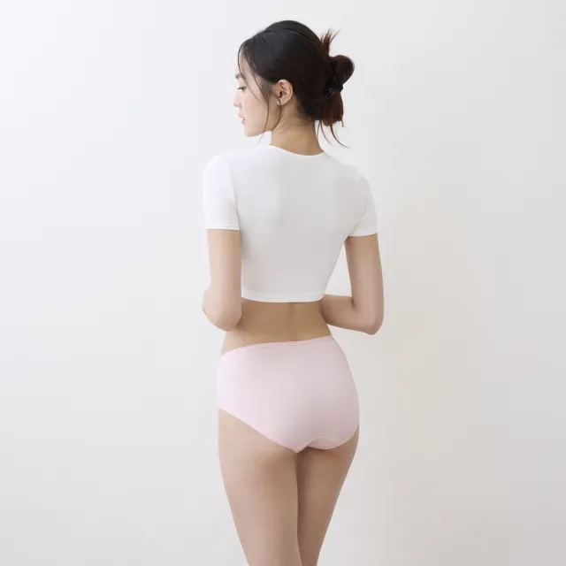 【SAVVY 莎薇】健康內褲-EcoVero 生態環保纖維 M-3L中腰三角褲 AS3328PN(彩霞粉)