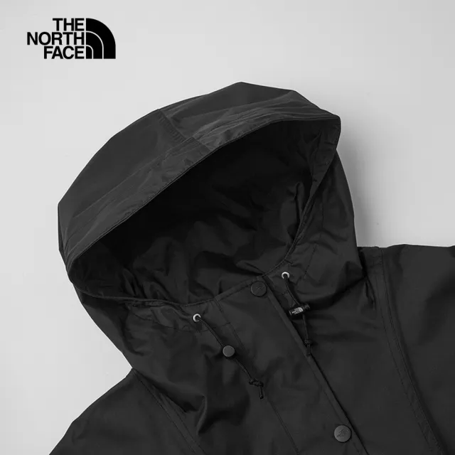 【The North Face】TNF 防水透氣連帽外套 W MFO RAIN TOP JACKET - AP 女 黑(NF0A8BABJK3)