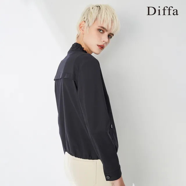 【Diffa】抗UV抽繩設計拉鍊式外套-女