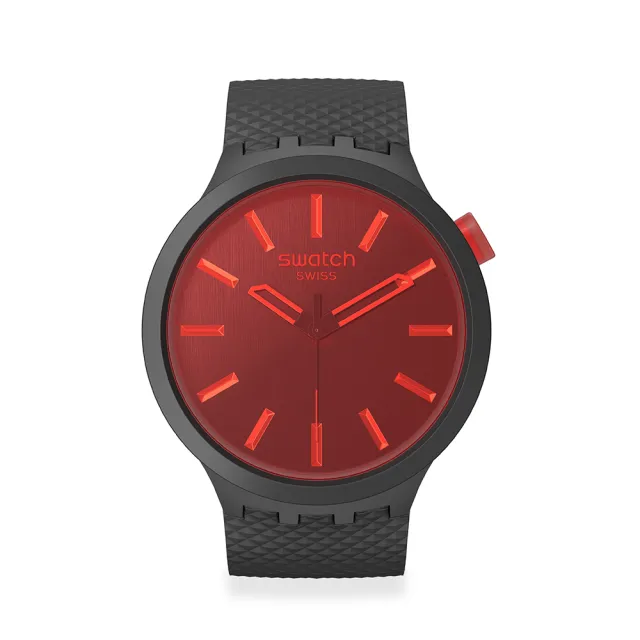 【SWATCH】MIDNIGHT MODE 大錶面手錶/男錶/女錶/瑞士製造 SB05B111(47mm)