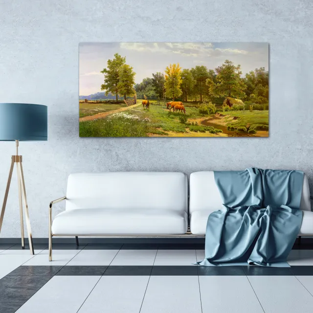 【御畫房】鄉間小路 國家一級畫師手繪油畫60×120cm(VF-127)