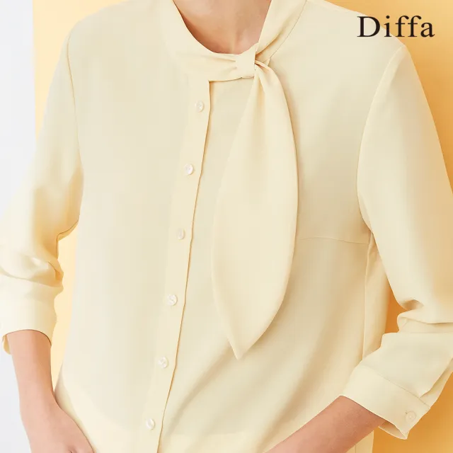 【Diffa】美型領結設計上衣-女