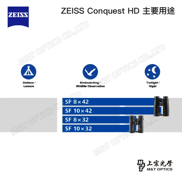 【ZEISS 蔡司】Victory SF 10X32雙筒望遠鏡-德國製(公司貨)