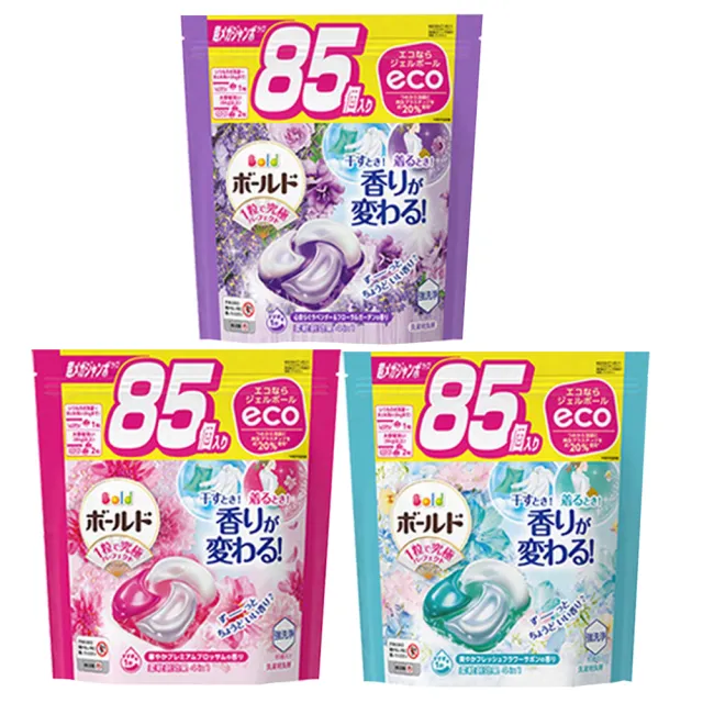 【P&G】4D炭酸機能強洗淨洗衣膠球補充包 85顆(日本進口平輸品)
