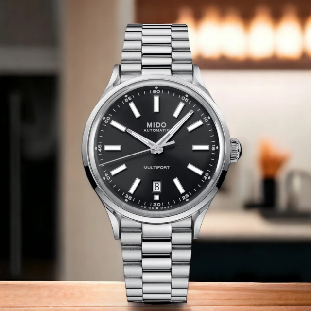 MIDO 美度 Multifort 經典傳承 復古 機械錶 男錶 女錶 黑色(M0404071106100)