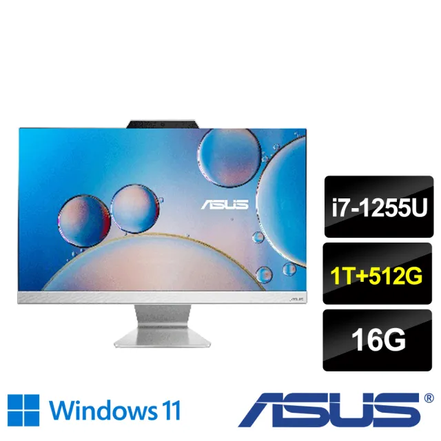 【ASUS 華碩】24型i7十核液晶電腦(i7-1255U/16G/1T+512G/W11/A3402WBAK-1255WA005W)