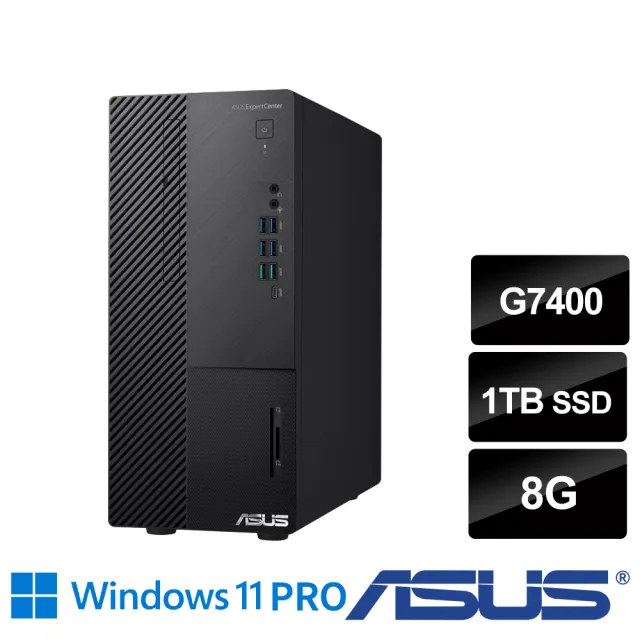 【ASUS 華碩】Pentium 雙核商用電腦(D500ME/G7400/8G/1TB/W11P)