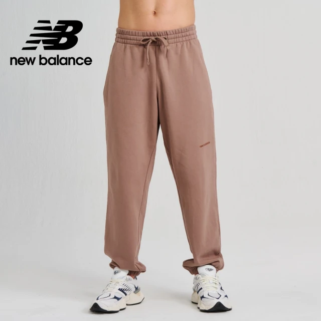 NEW BALANCE 鬆緊抽繩休閒長褲_AMP33553MS_男性_駝色