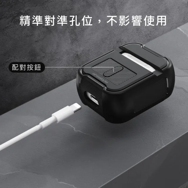 【AHAStyle】AirPods 厚盾系列 無線藍芽耳機防摔保護套(TPU耐衝擊防摔保護殼)