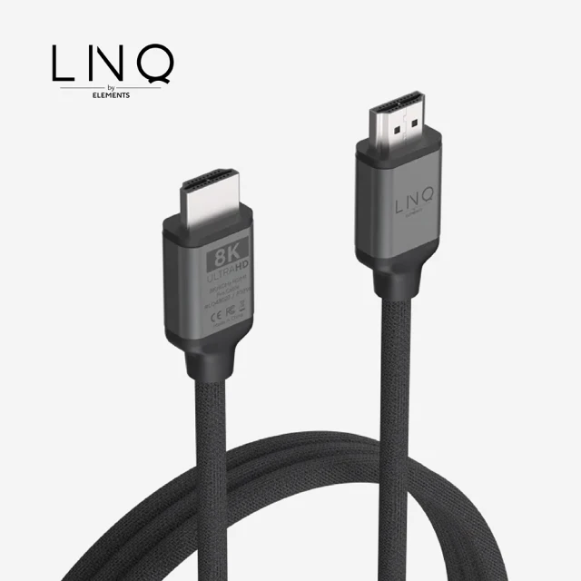 【丹麥 LINQ】傳輸線(8K /60Hz Ultra Certified 官方認證 HDMI to HDMI 超高清影音傳輸線 200公分)