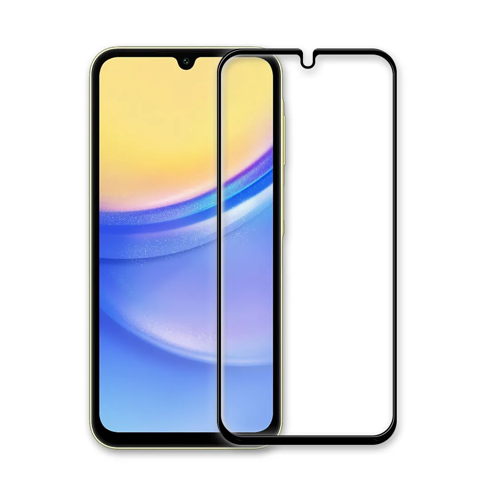 【A+ 極好貼】Samsung Galaxy A15 5G 9H鋼化玻璃保護貼(2.5D滿版兩入組)