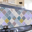 【QLZHS】廚房防水防油貼紙 60*500cm 耐高溫灶台貼紙 自粘式墻貼 墻面裝飾壁貼