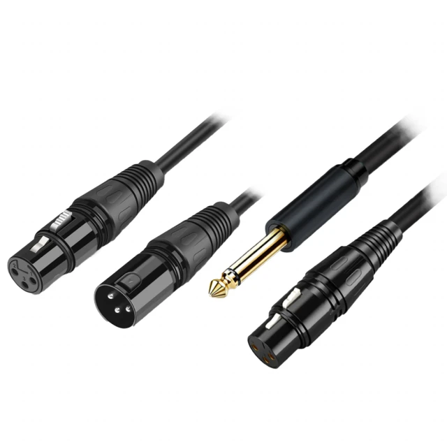 【KM MUSIC】麥克風線 MIC線 XLR 6.5mm(公轉母 公對母 平衡訊號 麥克風導線)