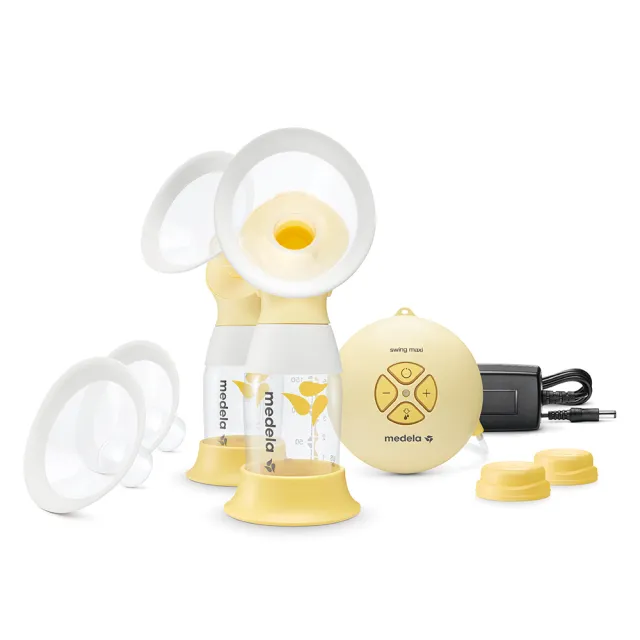 【Medela】Swing Maxi Flex 絲韻 翼 ╴舒悅版電動雙邊吸乳器(福利品)