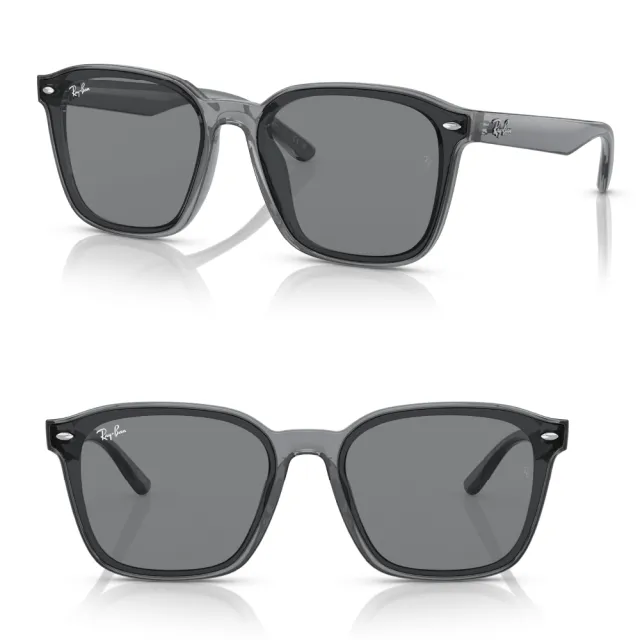 【RayBan 雷朋】大鏡片膠框太陽眼鏡 黃奇斌代言款(RB4392D 601/87、 645087、 601/93 601/80多款選擇)