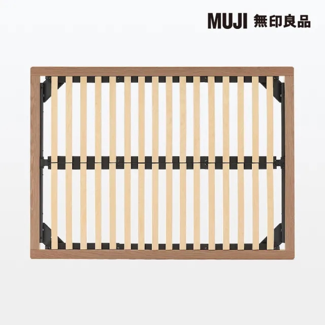 【MUJI 無印良品】胡桃木組合床台/Q/雙人加大(大型家具配送)