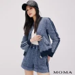 【MOMA】時尚大勢｜水洗牛仔運動風外套(藍色)