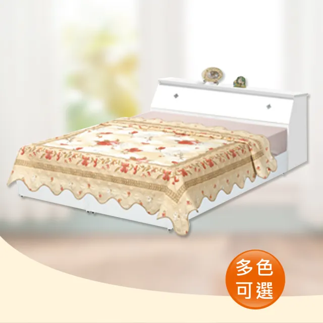 【時尚屋】Terry5尺床箱型雙人後掀床(床頭箱+床底)