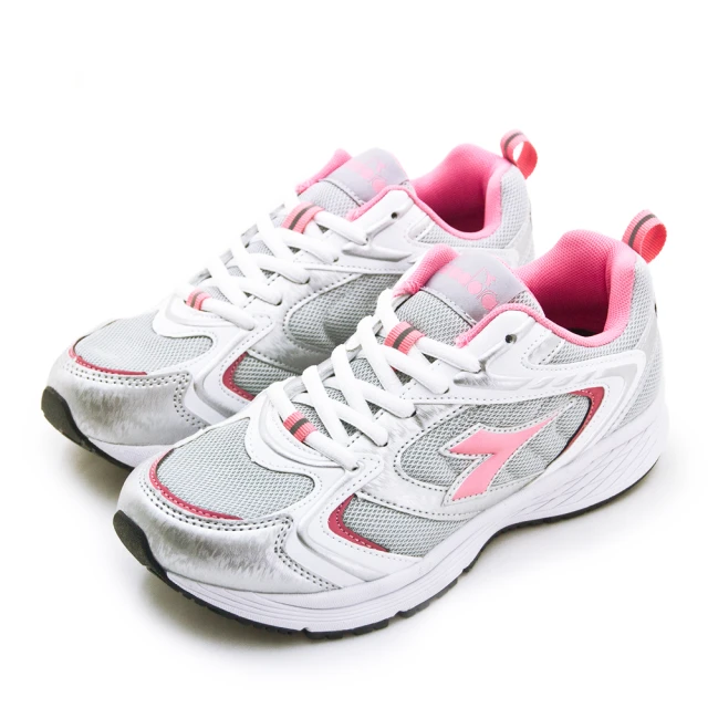 DIADORA 女 迪亞多那 專業輕量復古慢跑鞋 E楦反光系列(灰粉白 33673)