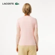 【LACOSTE】女裝-緊身彈性棉短袖Polo衫(粉紅色)