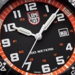 【LUMINOX 雷明時】SEA TURTLE 0320海龜系列腕錶(黑x橘時標/44mm)