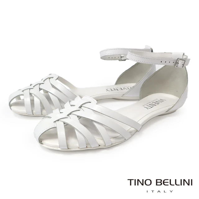 TINO BELLINI 貝里尼 巴西進口編織包趾涼鞋FSWV001(白色)