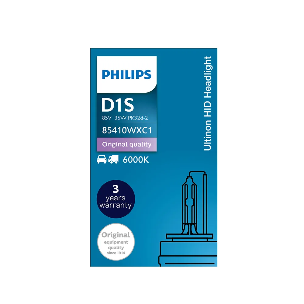 【Philips 飛利浦】PHILIPS飛利浦 6000K HID 氙氣車燈D1S  單顆裝 公司貨