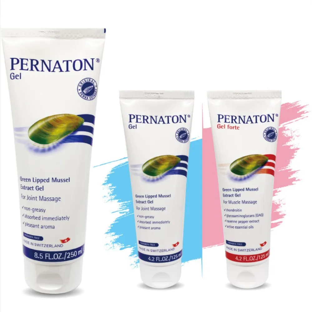 【PERNATON 百通關】涼感型凝膠1入/250ml + 溫/涼感任選1入/125ml(瑞士原裝進口 擦的葡萄糖胺)