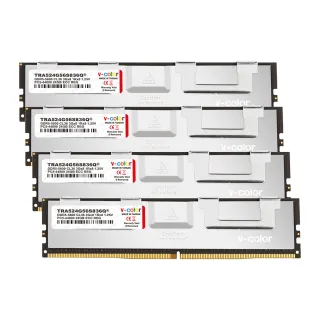 【v-color 全何】DDR5 OC R-DIMM 5600 96GB kit 24GBx4(AMD TRX50 工作站記憶體)