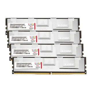 【v-color 全何】DDR5 OC R-DIMM 6000 96GB kit 24GBx4(AMD TRX50 工作站記憶體)