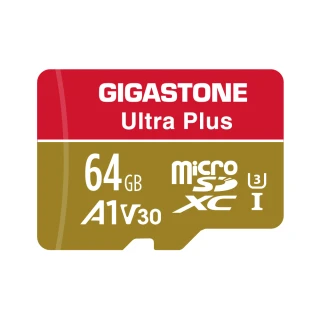 【GIGASTONE 立達】microSDXC UHS-Ⅰ U3 A1V30 64GB相機攝影記憶卡(支援行車紀錄器/監視器)