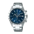 【SEIKO】三眼計時手錶SBTR023 藍面X銀色 40mm