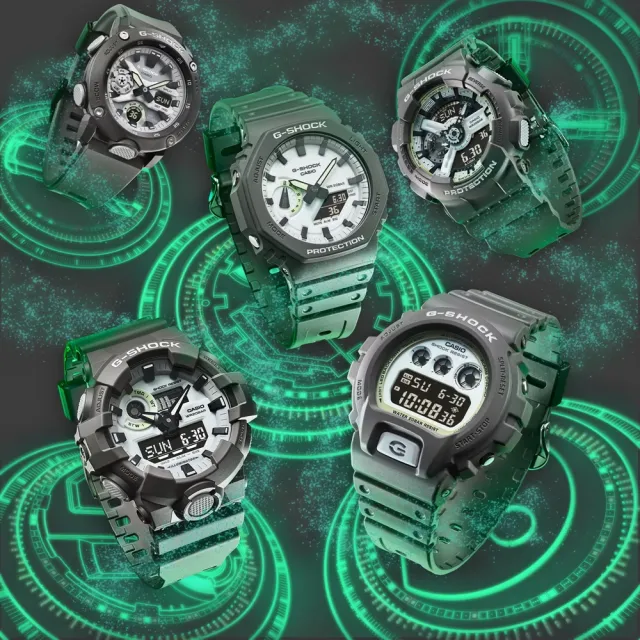 【CASIO 卡西歐】G-SHOCK 暗影夜光 酷炫神秘 大錶徑 雙顯系列 GA-700HD-8A_53.4mm