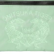 【Onitsuka Tiger】鬼塚虎-淺綠色花紋內襯雙虎刺繡側背包(3183B038-301)