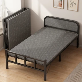 【MINE 家居】單人床 折疊床 雙款選購 寬度100X198公分(單人床/折疊床/鐵床)
