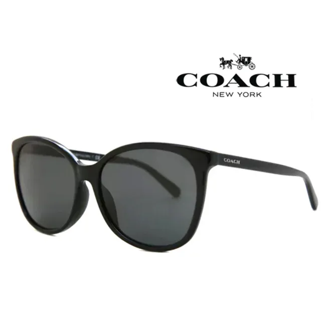 【COACH】亞洲版 太陽眼鏡 時尚簡約設計 HC8271U 500287 黑框深灰鏡片 公司貨