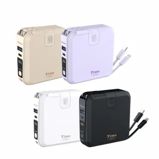 【Timo】Timo-501 10000mAh 20W 數顯多功能磁吸無線充電行動電源(自帶線/Magsafe/快充/手機支架)