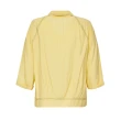【ILEY 伊蕾】撞色切線輕薄七分袖外套(淺黃色；M-XL；1241444801)
