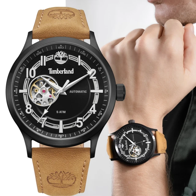 TimberlandTimberland 天柏嵐 百搭開芯機械腕錶-45mm(TDWGE0041901)