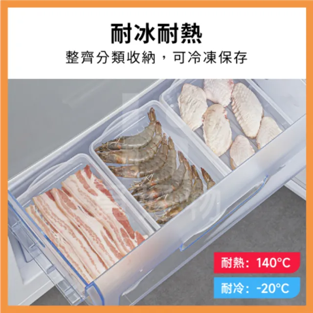 【Ho覓好物】Sanada  肉片收納盒 肉片分裝盒 日本製(箱收納盒 保鮮盒 冷凍保鮮盒 冰箱盒)
