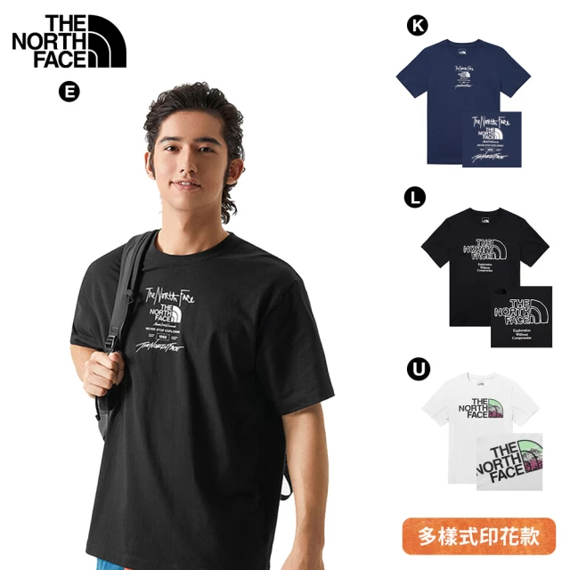 The North Face 官方旗艦 早春LOGO/可愛印花男女款造型T-shirt(多款任選)