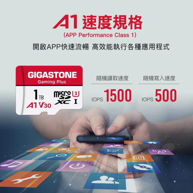 【GIGASTONE 立達】Gaming Plus microSDHC UHS-Ⅰ U1 A1 32GB遊戲專用記憶卡-5入組(支援Switch/GoPro)