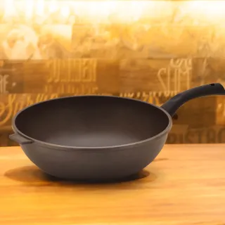 【UNICOOK 優樂】樂廚 手工鑄造不沾深炒鍋(34cm)