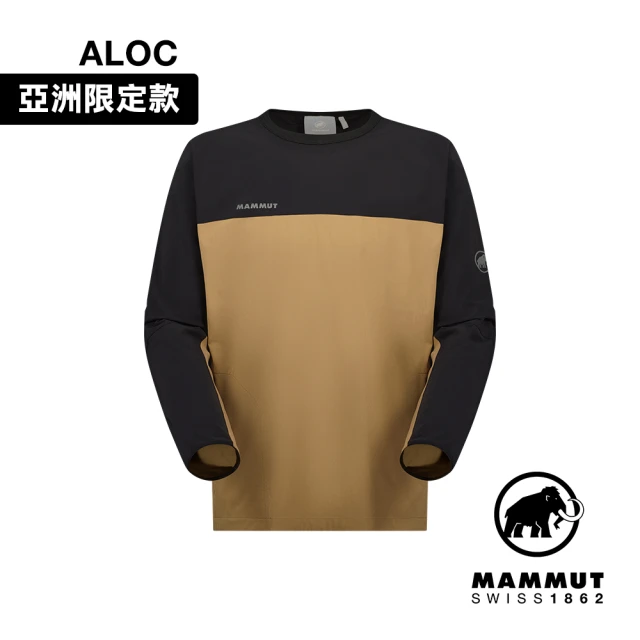 Mammut 長毛象 Comfort Crew Neck AF Men 日系彈性防潑水休閒上衣 深沙褐/黑 男款 #1011-02400