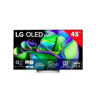 【LG 樂金】48型OLED evo C3極致系列 4K AI物聯網智慧電視(OLED48C3PSA)
