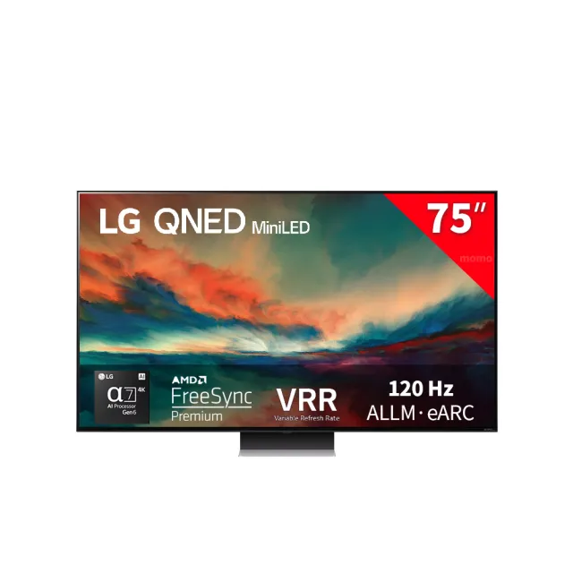 【LG 樂金】75型 4K 120Hz NanoCell奈米控色 Mini LED AI語音聯網液晶顯示器(75QNED86SRA)