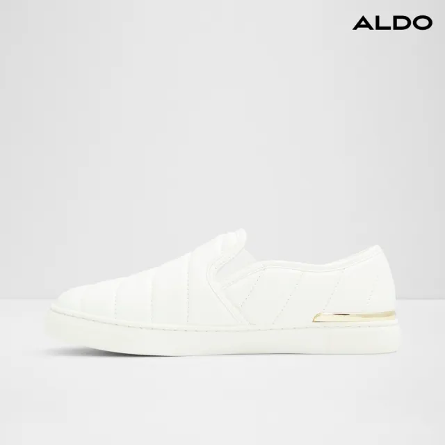 【ALDO】JULIANNE-經典壓紋縫線舒適休閒鞋-女鞋(白色)