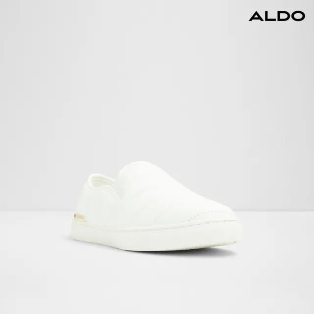 【ALDO】JULIANNE-經典壓紋縫線舒適休閒鞋-女鞋(白色)