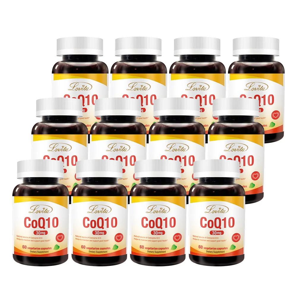 【Lovita 愛維他】輔酵素Q10素食膠囊30mg 12入組(共720顆)