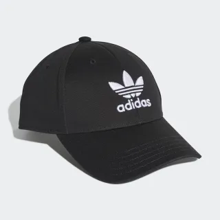 【adidas 愛迪達】BASEB CLASS TRE 黑色 三葉草 帽子 棒球帽 運動帽 遮陽帽(EC3603)